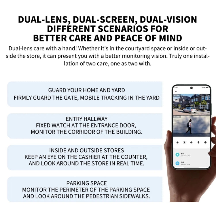 Xiaomi CW500 Dual Camera 8MP Outdoor IP66 Waterproof Support AI Detection Two-Way Voice WiFi Camera, US Plug Xiaomi CW500 Dual Camera 8MP Outdoor IP66 Waterproof Support AI Detection Two-Way Voice WiFi Camera, US Plug